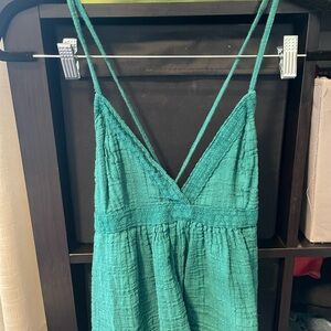 Melrose and Market Teal Textured Top